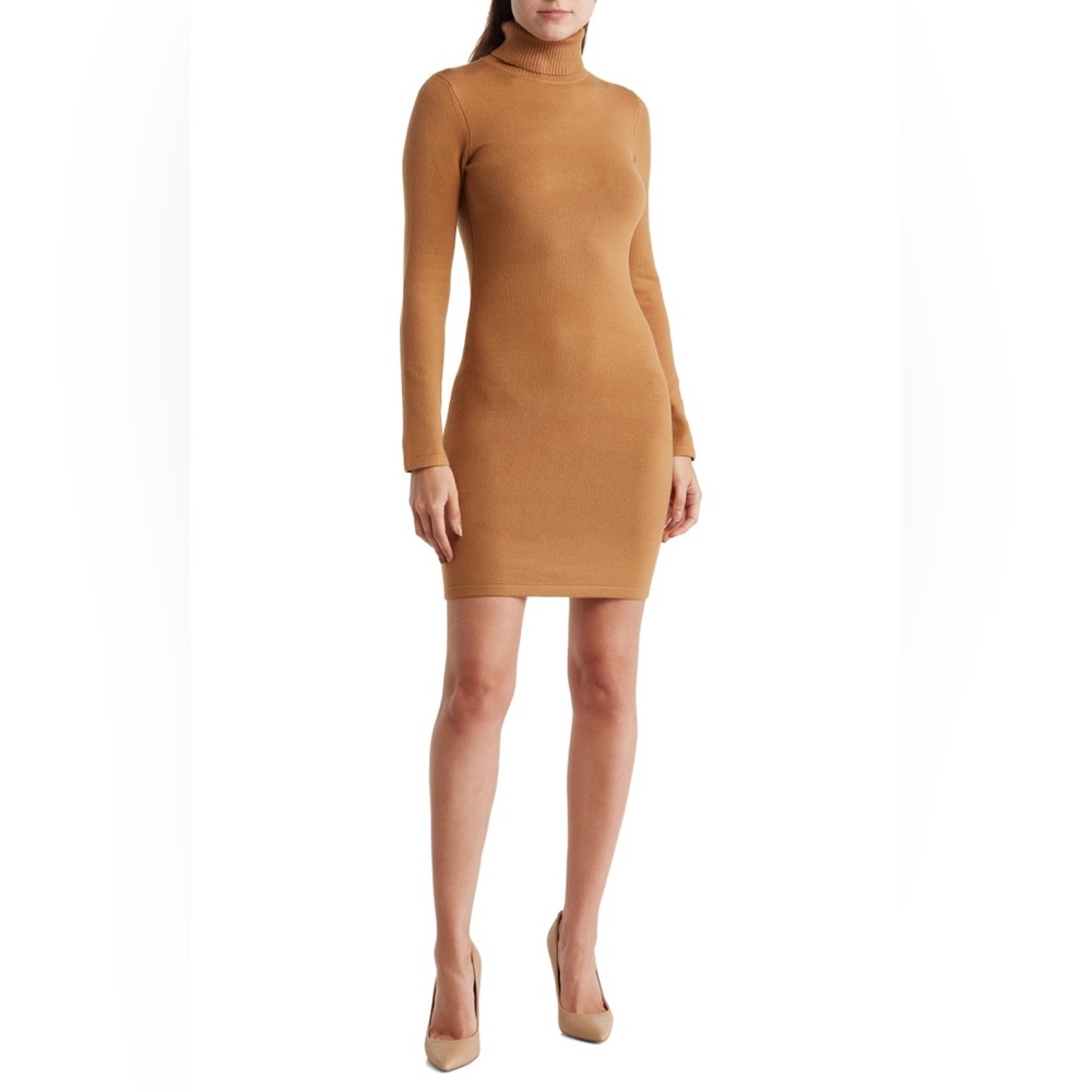 [French Connection] Soft Turtleneck Long Sleeve Sweater Dress
